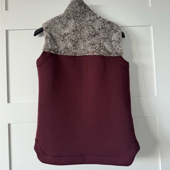 North Face - Hybernation Thermal 3D Vest Maroon Red Gray Shearling size XS - Picture 2 of 13